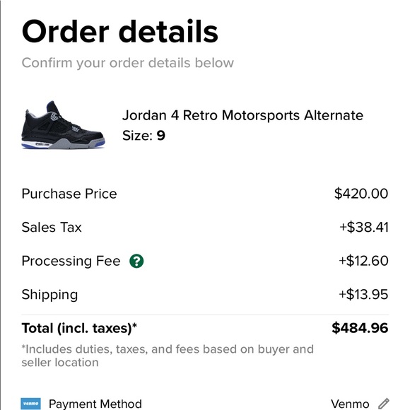 Jordan 4 Retro Motorsports Alternate - Picture 6 of 6